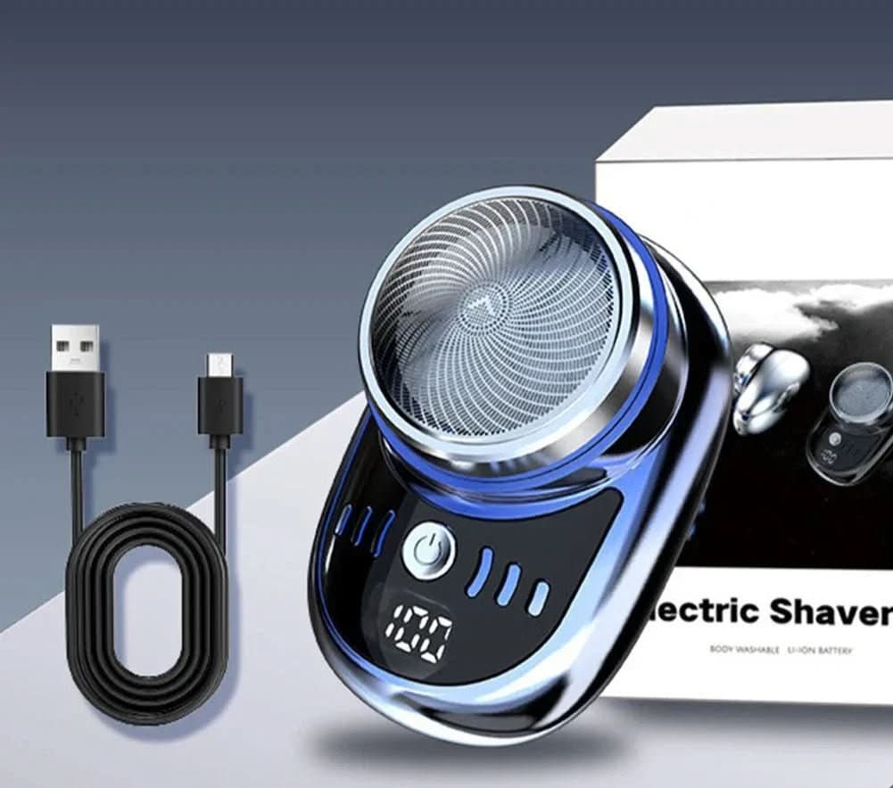Skanto | Razorgo Mini Razor – Kompakt USB-barberhøvel med digitalt display for på farten