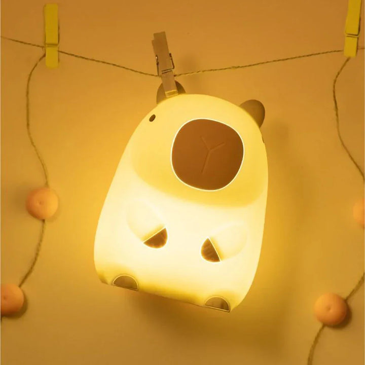 Skanto | Capybara Light - Oppladbar Tegneserie Capybara Silikon Nattlys med 800mAh Batteri