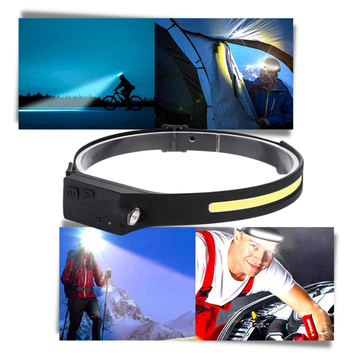 Oppladbar LED-hodelykt