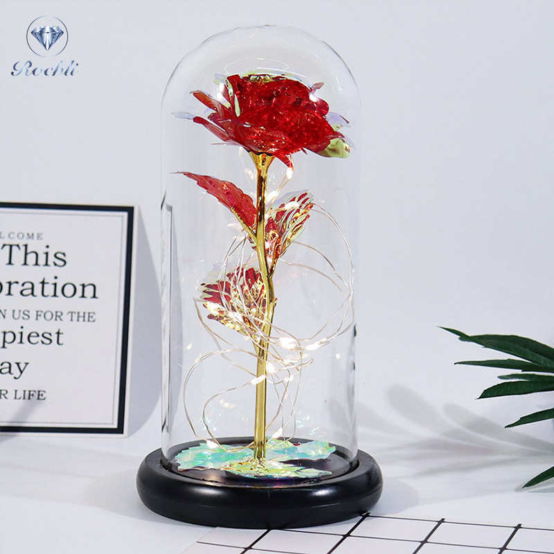 Rose i Glass Dome Display | Skanto