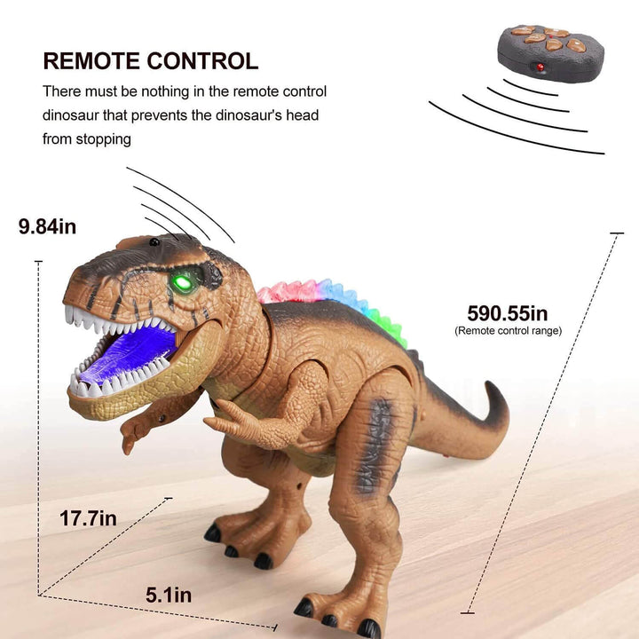 Skanto | Fjernkontroll T-Rex Dinosaur med LED-lamper og brølende lyd