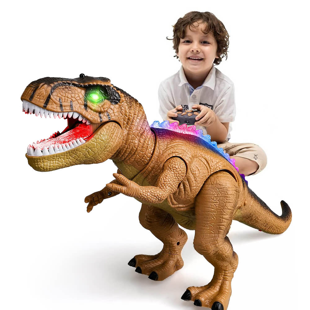 Skanto | Fjernkontroll T-Rex Dinosaur med LED-lamper og brølende lyd