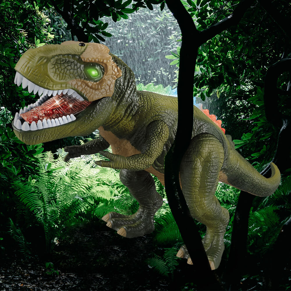 Skanto | Fjernkontroll T-Rex Dinosaur med LED-lamper og brølende lyd