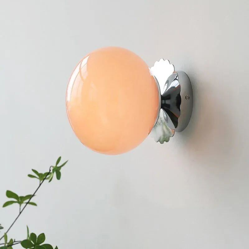 Norvo | Moderne LED vegglamper med glasskule | Elegant vegglampe for stue og soverom