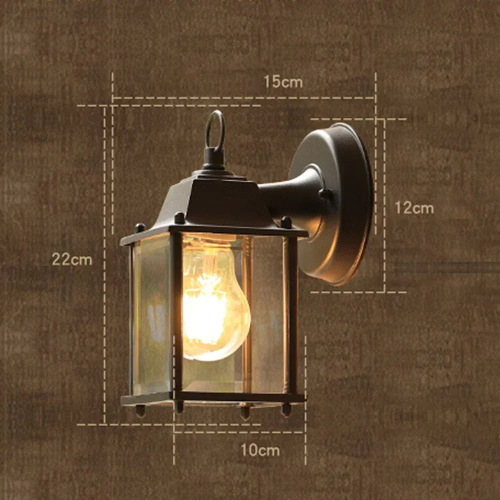 Retro Utendørs Vegglampe – Værbestandig Vegglampe for Hage og Terrasse, Vintage Design | Skanto
