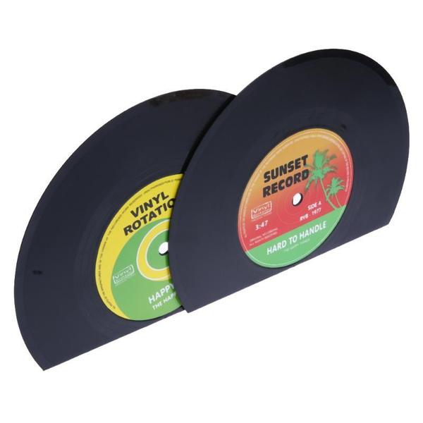 Retro Vinyl Record Bookends | Skanto