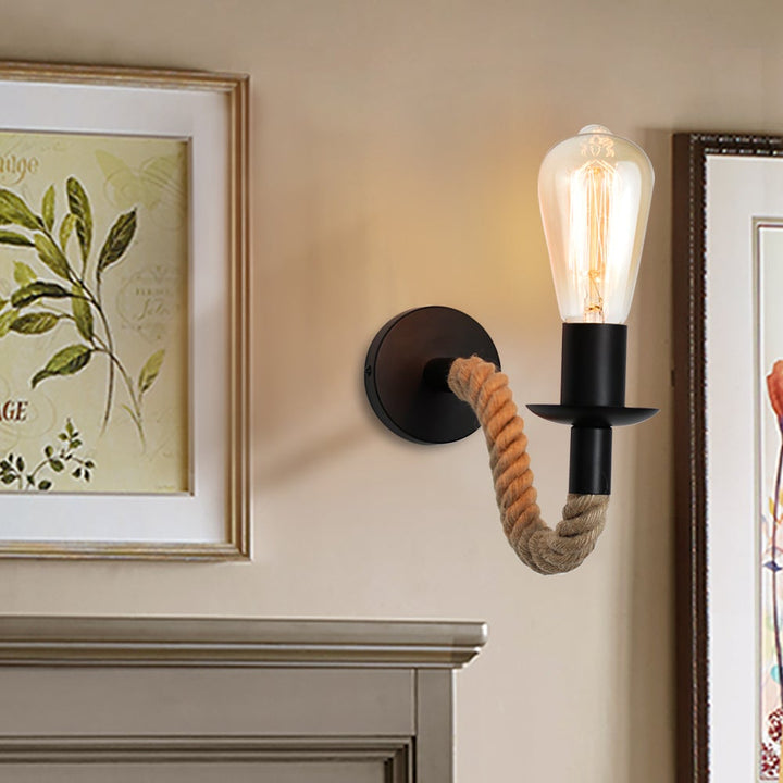 Skanto | Retro Hamp Tau Industriloft Vegglampe