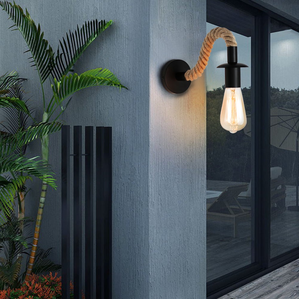 Skanto | Retro Hamp Tau Industriloft Vegglampe