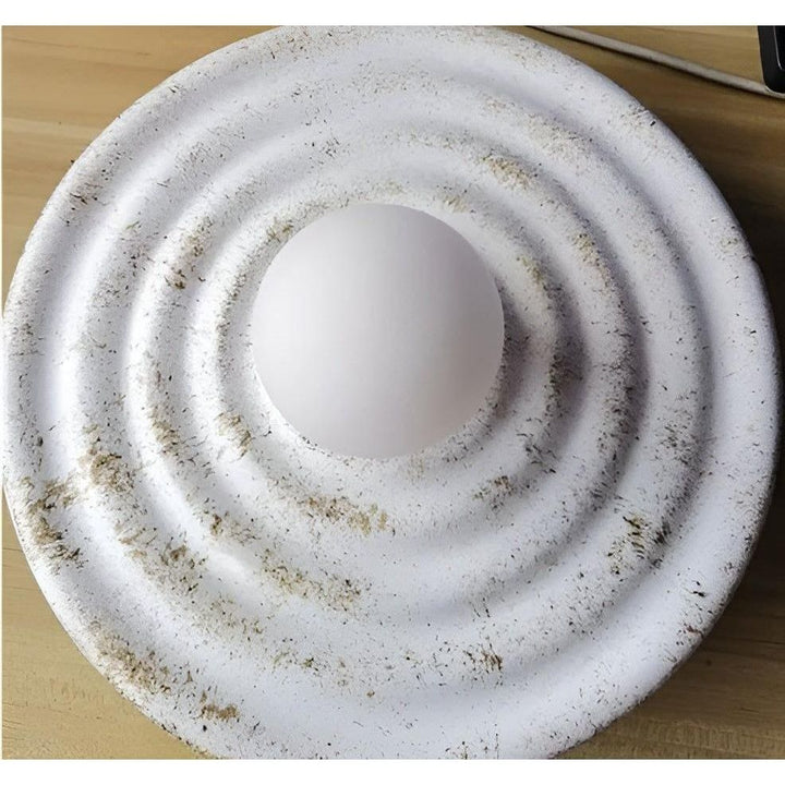 Wabi-Sabi Elegance - Japansk Rund Designer Wabi-Sabi Vegglampe | Skanto