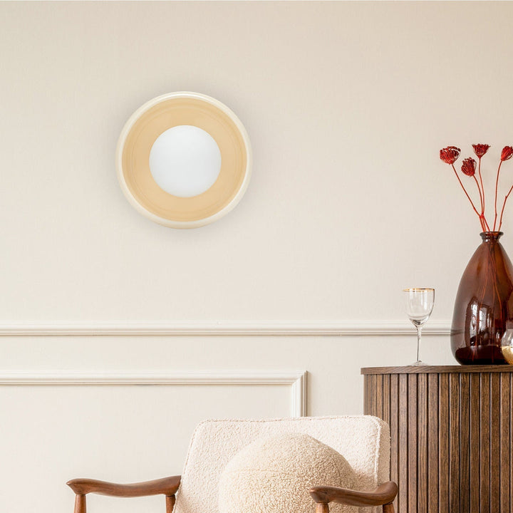 Round Ceramic Wall Lamp - Circo | Skanto