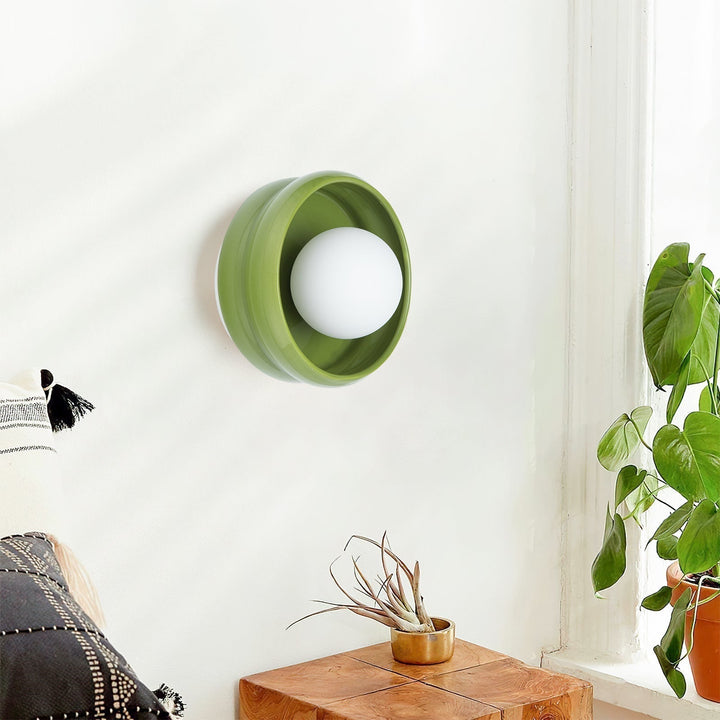 Round Ceramic Wall Lamp - Circo | Skanto