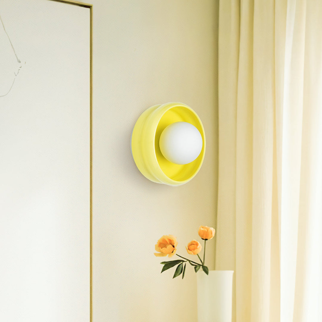 Round Ceramic Wall Lamp - Circo | Skanto