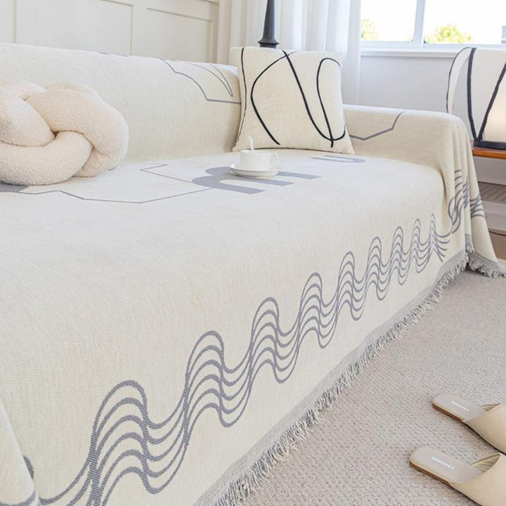 Skanto | Ripple Curve Line Flow Sofa Cover