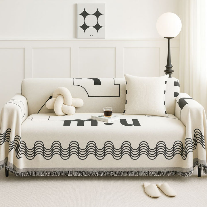 Skanto | Ripple Curve Line Flow Sofa Cover