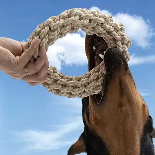 Robust bomull chew ring for hunder Skanto