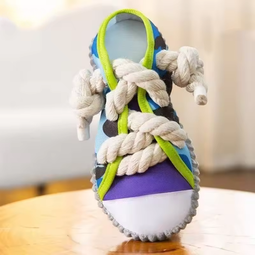 Robust hundelekene sneakers med tau og squeak-funksjon Skanto
