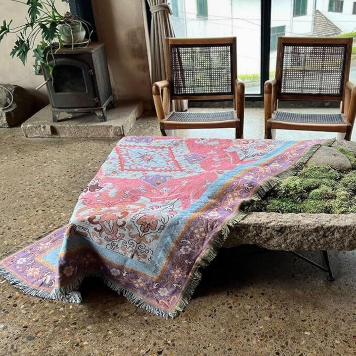 Skanto | Bohemsk Aztek Tapet Kaste Sofa Teppe