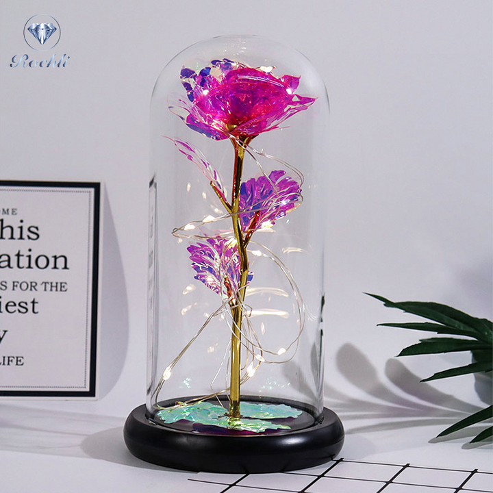 Rose i Glass Dome Display | Skanto
