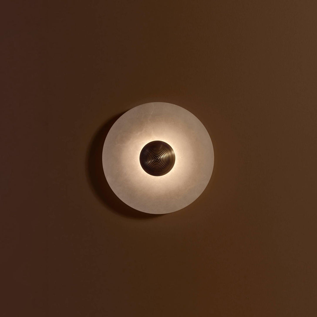 Skanto | LuxeMarble – Rund Marmor Vegglampe for Chic Belysning