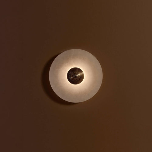 Skanto | LuxeMarble – Rund Marmor Vegglampe for Chic Belysning