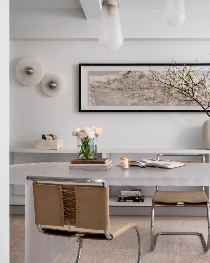 Skanto | LuxeMarble – Rund Marmor Vegglampe for Chic Belysning