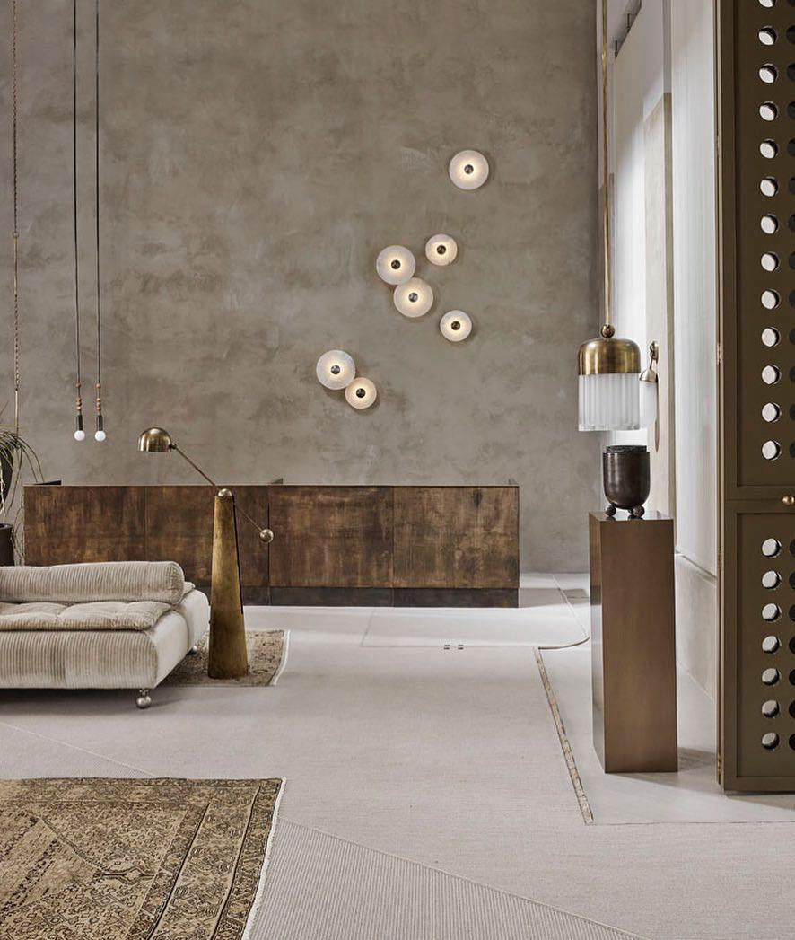 Skanto | LuxeMarble – Rund Marmor Vegglampe for Chic Belysning