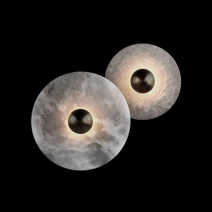 Skanto | LuxeMarble – Rund Marmor Vegglampe for Chic Belysning