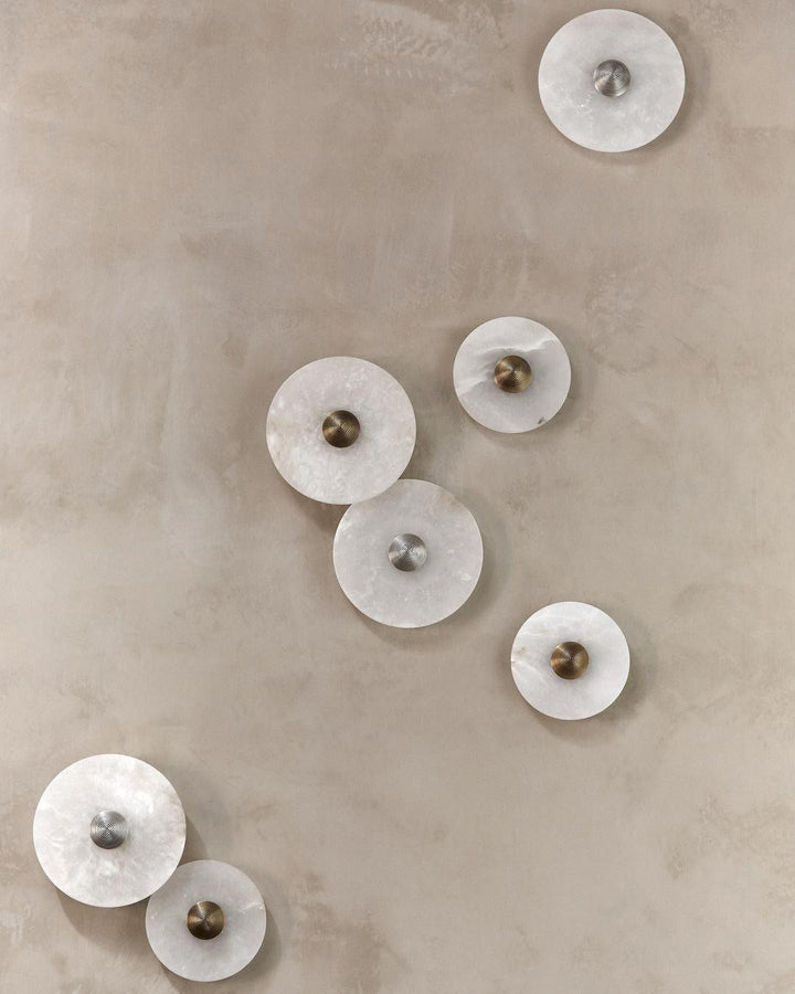 Skanto | LuxeMarble – Rund Marmor Vegglampe for Chic Belysning