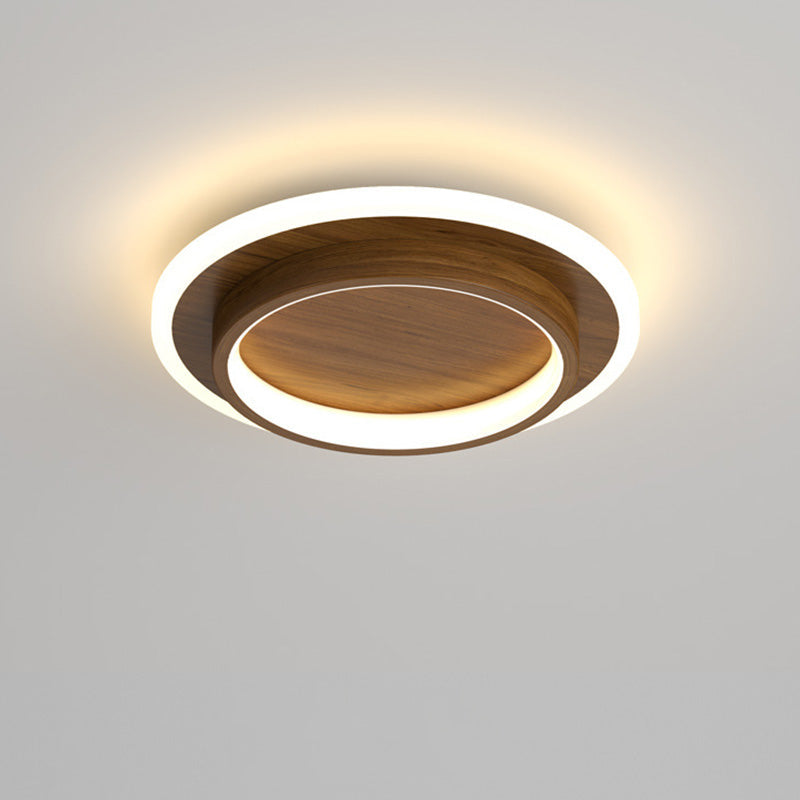 Rund Metall Akryl LED Taklampe | Skanto