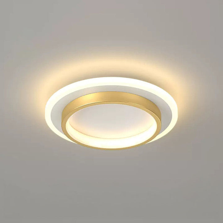 Rund Metall Akryl LED Taklampe | Skanto