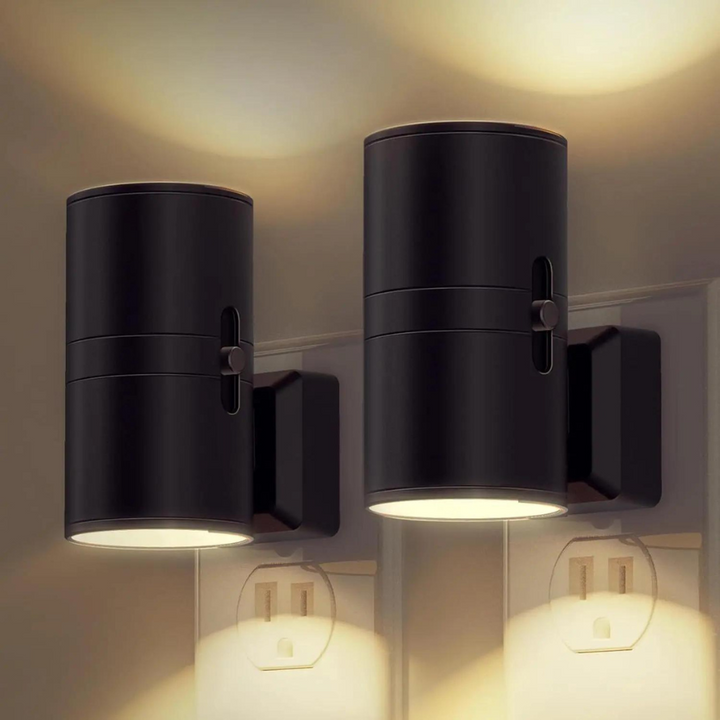 Skanto | Dimmbar Plug-In Nattlys med Bevegelsessensor - LED Lys for Soverom, Ganger og Trapper