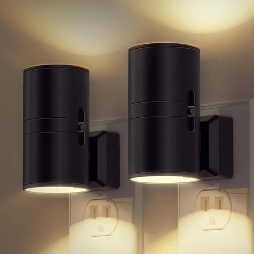Skanto | Dimmbar Plug-In Nattlys med Bevegelsessensor - LED Lys for Soverom, Ganger og Trapper