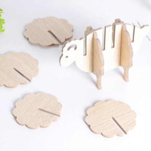 Rustikke Sau Cooperative Coaster (Sett av 6) | Skanto