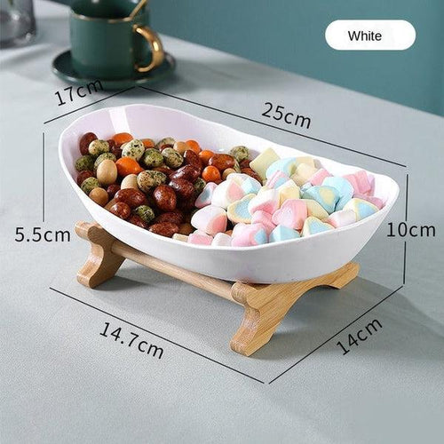 Rustikk Tier Plate Trestativ Med Tallerkener (Ulike Design & Farger) | Skanto