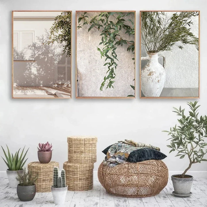 Rustikk Villa Livsstil Veggkunst Fin Kunstler lerrettrykk Bohemsk Galleri Veggbilder for Stue Spisestue Skandinavisk Interiør | Skanto