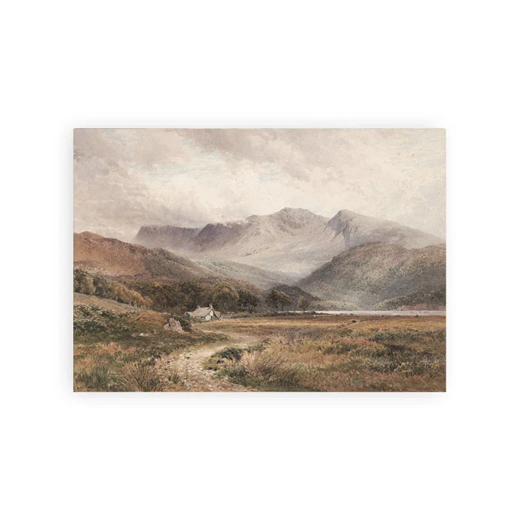 Rustic Vintage Landscape Oil Painting Mountain Forest Wall Art Fine Art Canvas Prints Gallery Wall Pictures For Living Room Dining Room Art Decoration | Skanto
