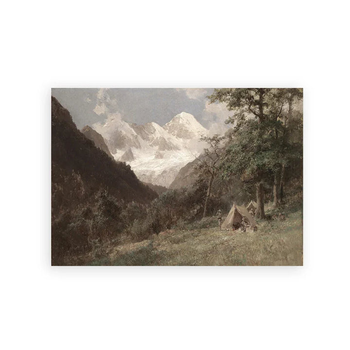 Rustic Vintage Landscape Oil Painting Mountain Forest Wall Art Fine Art Canvas Prints Gallery Wall Pictures For Living Room Dining Room Art Decoration | Skanto