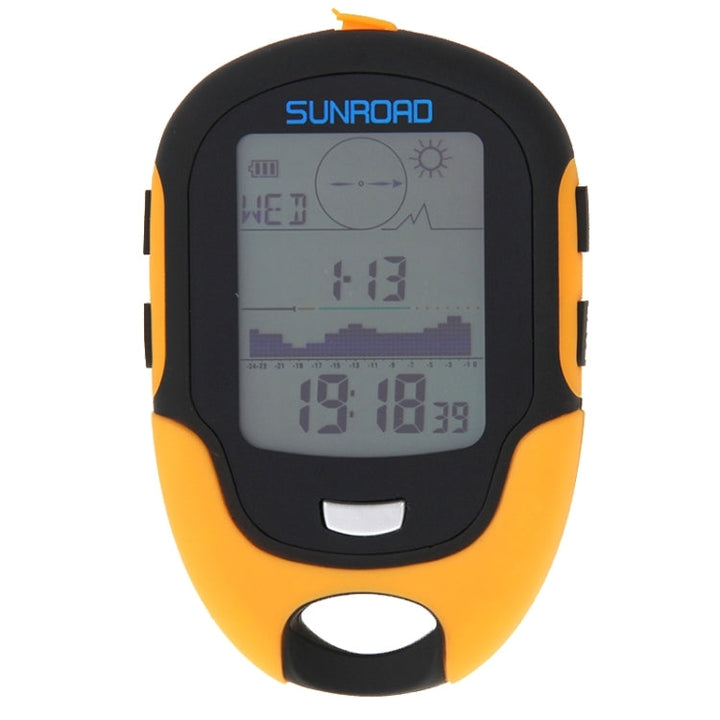 Skanto | SUNROAD Multi-Funksjon LCD Digital Høyde med Kompass & Barometer & Termometer & Hygrometer & Værmelding & LED Lommelykt og Klokke
