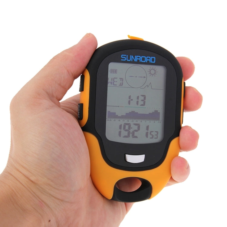 Skanto | SUNROAD Multi-Funksjon LCD Digital Høyde med Kompass & Barometer & Termometer & Hygrometer & Værmelding & LED Lommelykt og Klokke