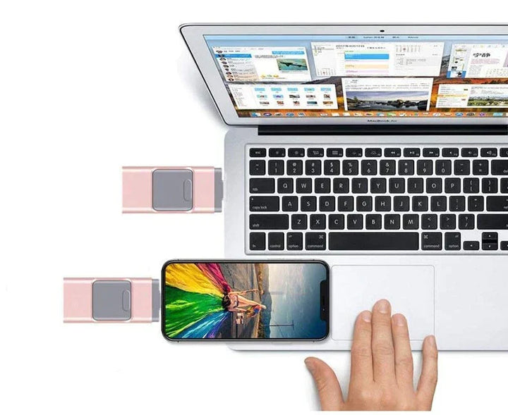 Skanto | DataFlex 4-i-1 Minnepinne – USB-lagring for telefon, nettbrett og PC