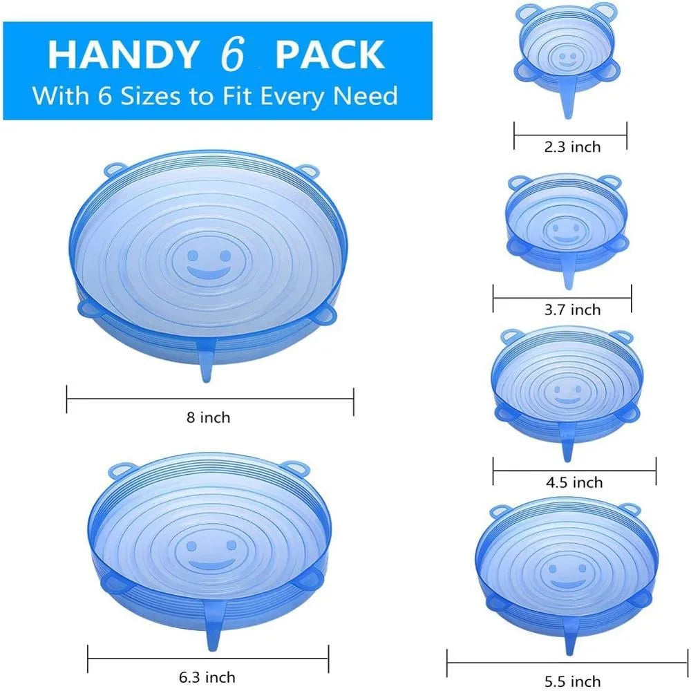 Skanto | Elastiske Silikon Lokkkapper 6PCS