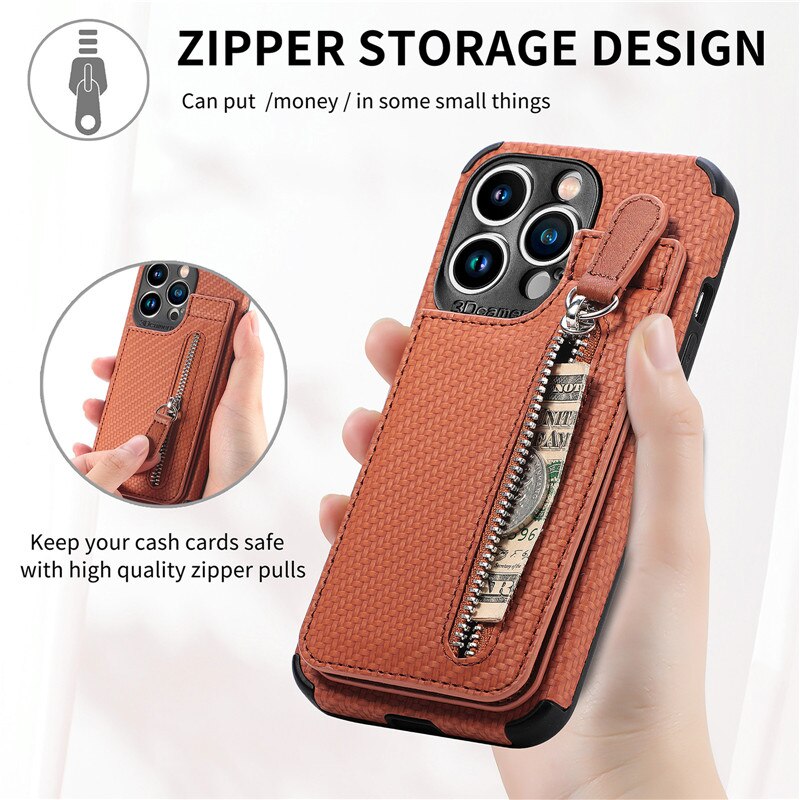Skanto | Zip Zip Elegance Lommebok iPhone Etui