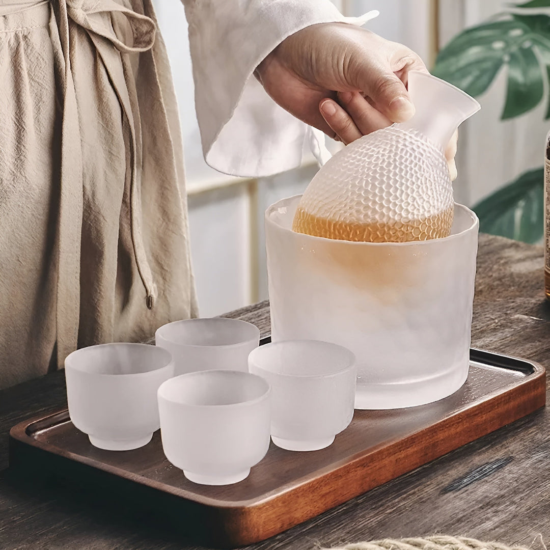 Japansk Glass Sett – Elegant Sake & Whisky Sett | Perfekt for Bar & Hjem | Skanto