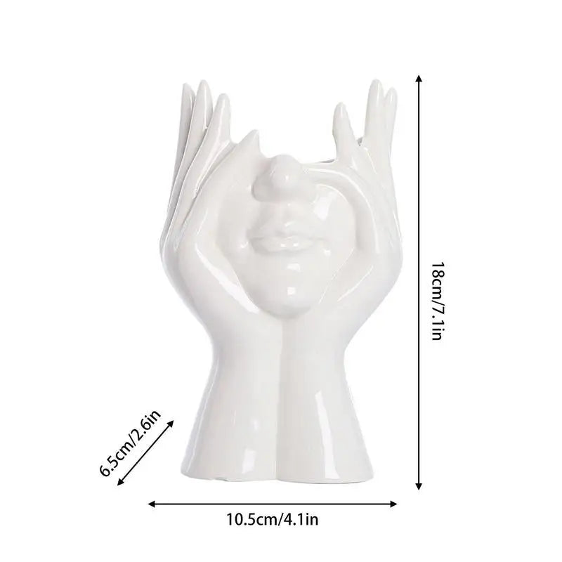 Skanto Vase Keramisk Ansiktsvase For Dekor Kunstvase For Hjemme Kontor Dekor Feministisk Dekor Moderne Kropps Blomster Vase Femal Kropp Vase