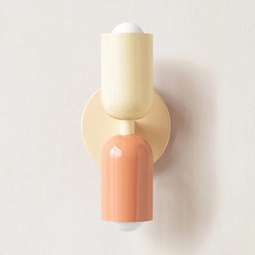 Skanto | Nordisk LED Vegglampe Moderne Minimalistisk Krem Dobbel Hodelampe for Stue Soverom Ved Skrivestue Innendørs Dekorasjonsarmatur