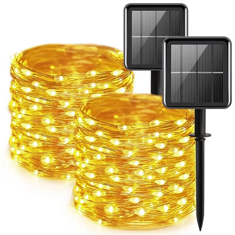 Skanto | Fortryllet Solar LED Hagebelysning – Kobbertråd