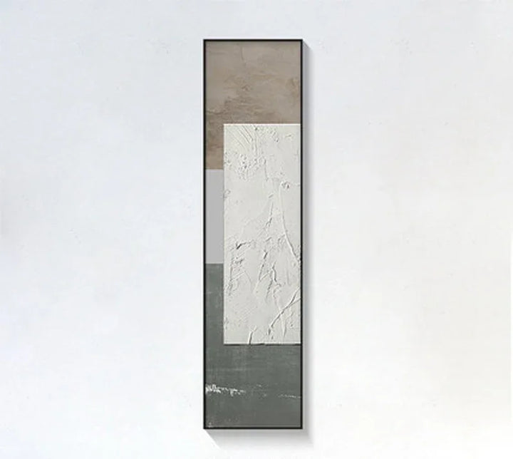 Minimalist Urban Abstract Wall Art Fine Art Canvas Prints Tall Vertical Pictures for Entry Foyer Living Room Home Office Decor | Skanto
