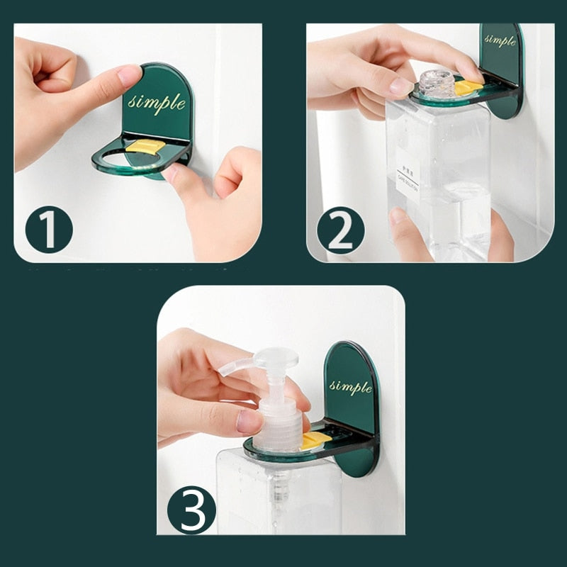 Minimal selvklebende badflaskeholder | Skanto