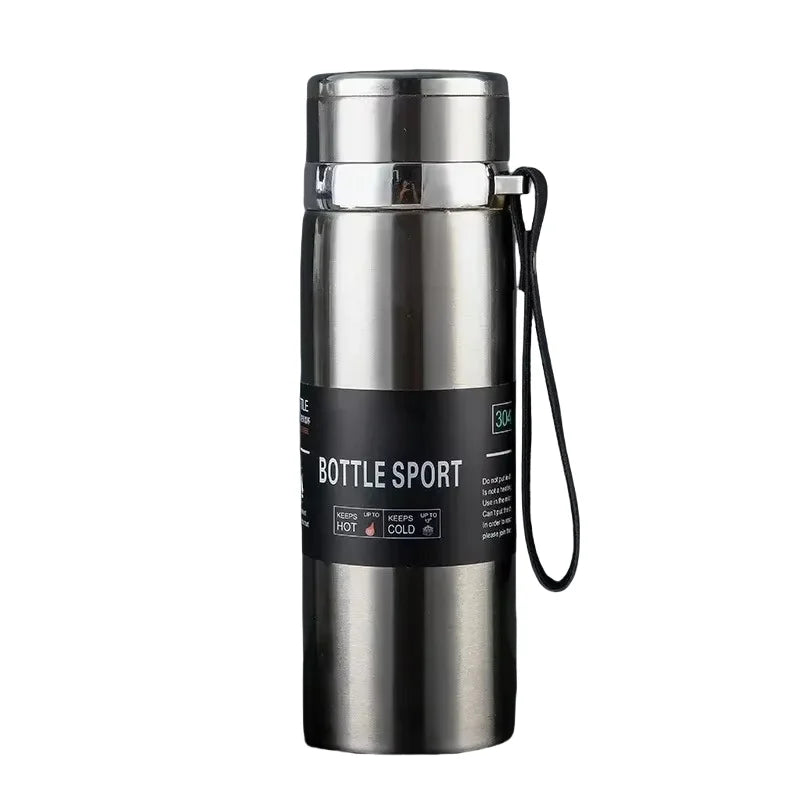 Stainless steel vacuum insulated thermos bottle 1000 ml | Skanto
