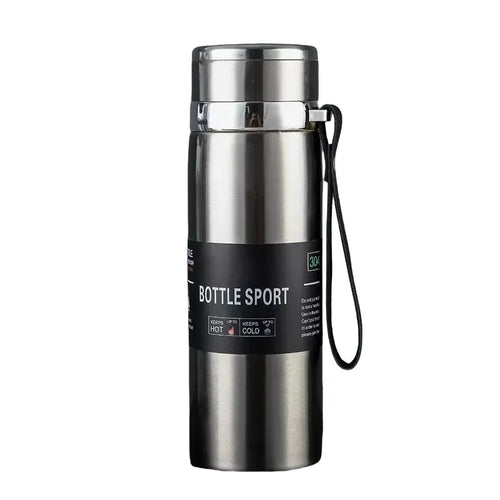 Stainless steel vacuum insulated thermos bottle 1000 ml | Skanto